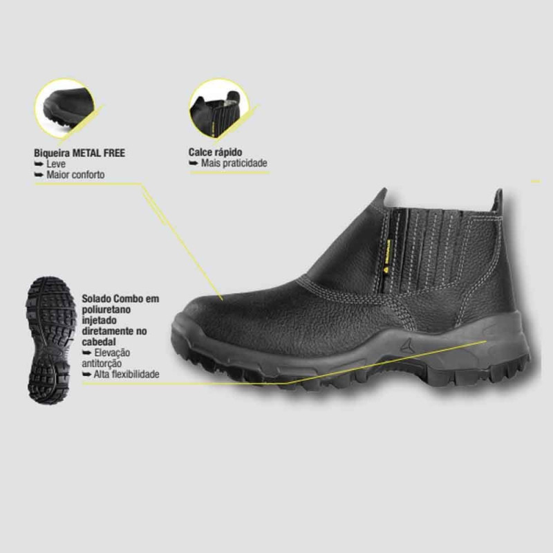 Botina Bidensidade com Bico de PVC Sampa Delta Plus CA45258