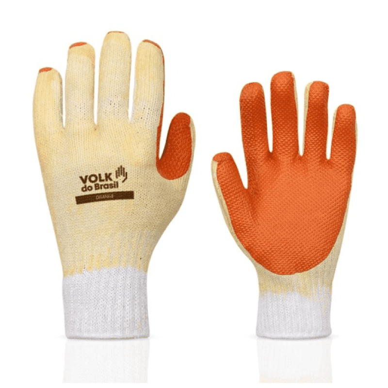 ゆう Luva Emborrachada Orange Volk (12 pares) | CA21367