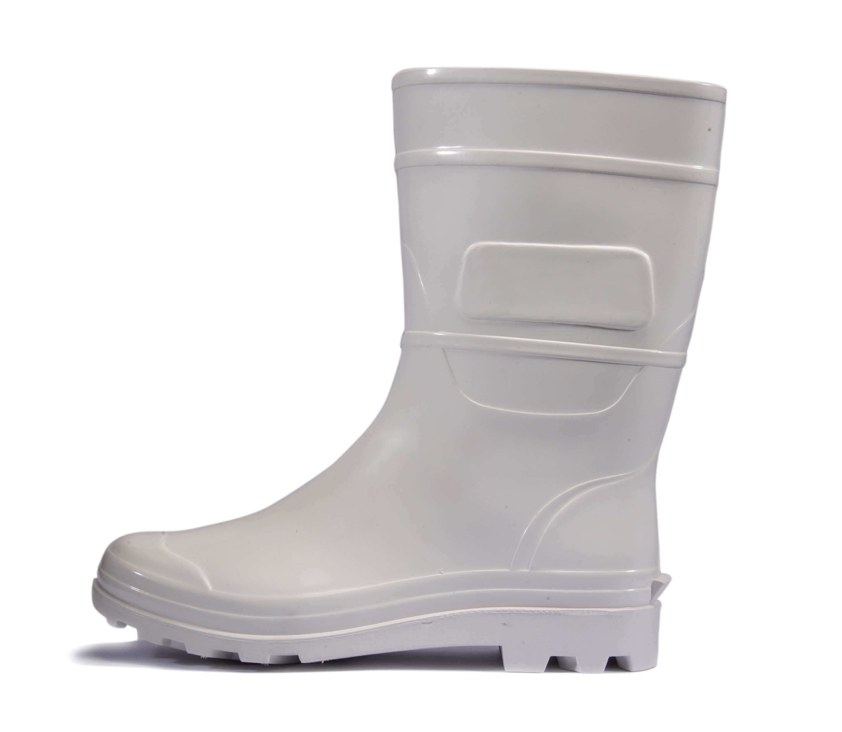 Bota pvc store branca cano longo