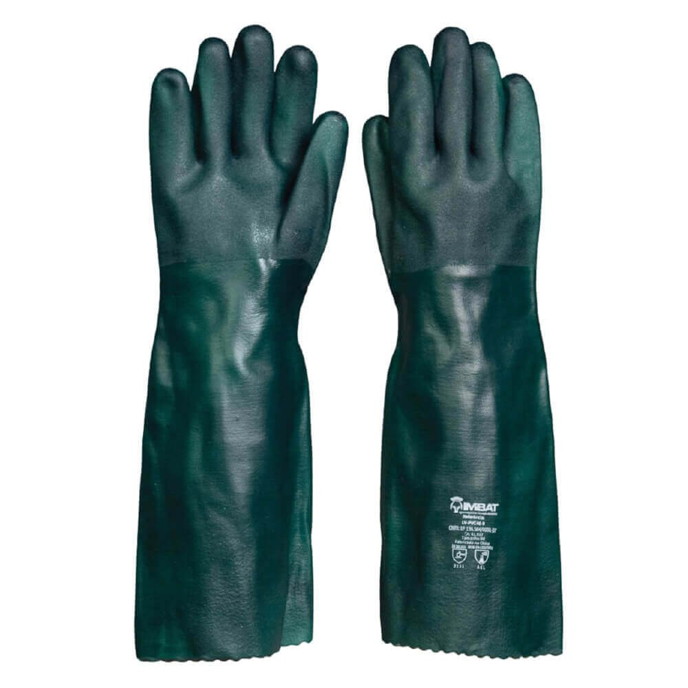 Luva de PVC Palma Áspera Punho 46 cm LVPCV36 Imbat CA 41917
