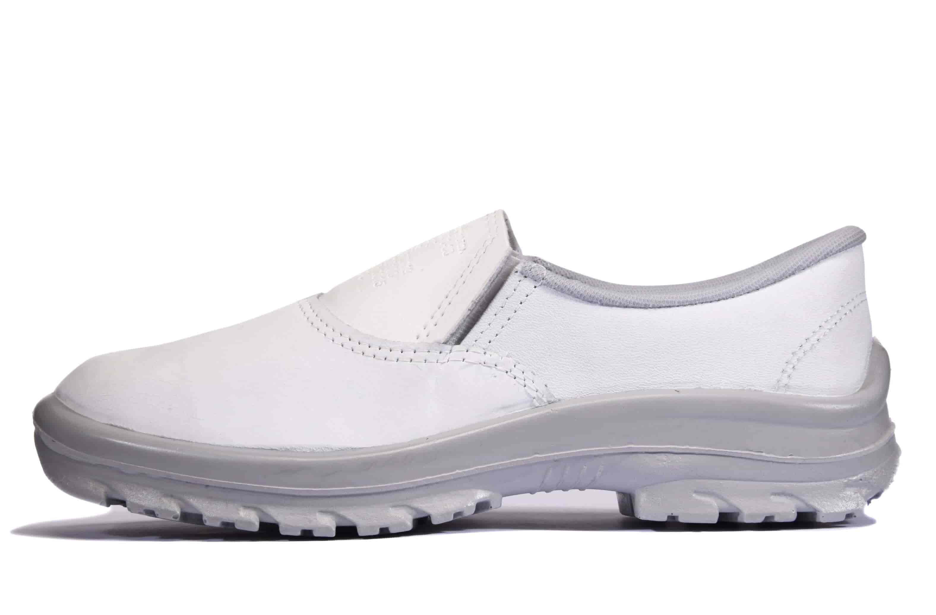 Sapato de Segurança Branco Com Elástico CA 25686 Bracol