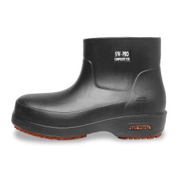 Bota de EVA Cano Curto 15cm Térmica com Solado Antiderrapante e Bico de Composite Preta BB84 - Soft Works | CA - 51286