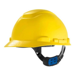 Capacete Classe A e B Amarelo H700 com Carneira de Ajuste Fácil e Jugular - 3M | CA - 29638