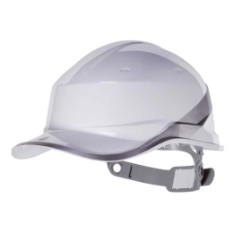 Capacete Classe A e B Cinza com Carneira de Catraca e Faixa Refletiva Baseball Diamond V - Delta Plus | CA - 39041