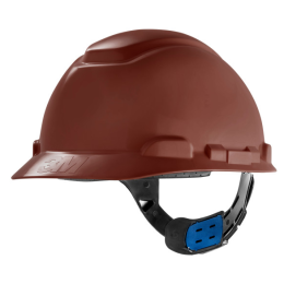 Capacete Classe A e B Marrom H700 com Carneira de Ajuste Fácil e Jugular - 3M | CA - 29638