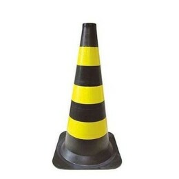 Cone Preto e Amarelo 50 cm - Delta Plus 