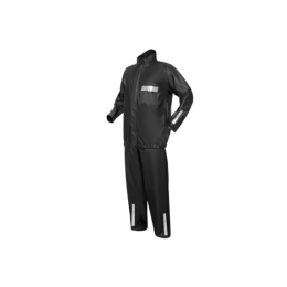 Conjunto Impermeável para Motociclista em PVC Preto com Faixa Refletiva WPSMOTO - Delta Plus