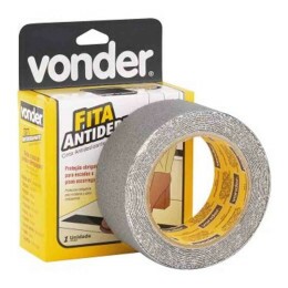Fita Antiderrapante 50 mm x 5 m Cinza - Vonder