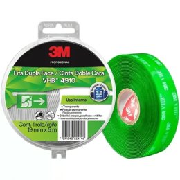 Fita Dupla Face VHB 4910 Transparente 19 mm x 5 m Estojo HB004459218 - 3M