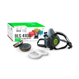 Kit para Pintura BLS 4100 com Respirador Semifacial EVO 4000R SM, Cartucho para Vapores Orgânicos 211 e Pré Filtro 301 P2 - BLS | CA - 35553