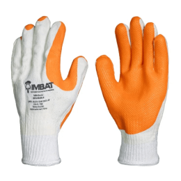 Luva Emborrachada Laranja LVABLVA - Imbat (12 Pares) | CA - 41758