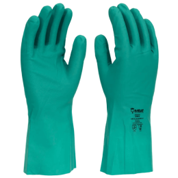 Luva Nitrílica com Forro Verde LVNVF - Imbat (12 Pares) | CA - 41819