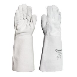 Luva de Raspa Petroleira com Punho de 20 cm - Imbat (10 Pares) | CA - 49648