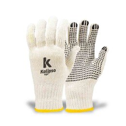 Luva de Algodão Tricotada Pigmentada Tatex Branca - Kalipso (12 Pares) | CA - 34491