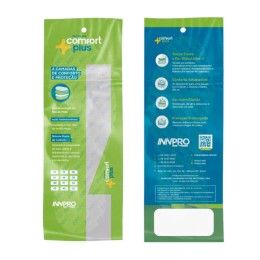 Palmilha Antimicrobiana com 4 Camadas e Sistema de Absorção Dessorção de Umidade Comfort Plus - Innpro