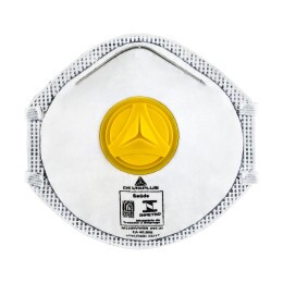 Respirador PFF2 VO Carvão Ativado com Válvula Tipo Concha Confort M1200VWBR - Delta Plus (10 Unidades) | CA - 40808