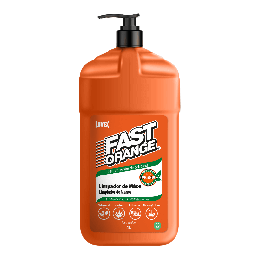 Sabonete Desengraxante Esfoliante Limpa Mãos Biodegradável Fast Orange Bombona 4l - Luvex
