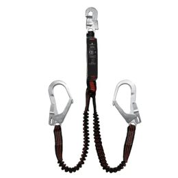 Talabarte "Y" Fita Tubular Elastizada com Absorvedor de Energia e Gancho de 55 mm WPSAN245140ADD - Delta Plus