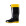 Bota de PVC Cano Extra Longo com Polaina 40cm Preta com Solado Amarelo - Innpro | CA - 36026