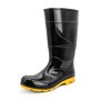 Bota de PVC Cano Longo 35cm Preta com Solado Amarelo 216SA - Cartom  CA - 51055 2