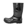 Bota de PVC Cano Médio 28cm com Forro Preta 204 - Cartom | CA - 32169 1