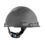Visão Posterior do Capacete Classe A e B Cinza com Ajuste Fácil 3m