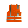 Colete Refletivo Dia e Noite com 1 Bolso Laranja Volk