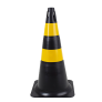 Cone Preto e Amarelo 70 cm Delta Plus 1