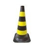 Cone Preto e Amarelo 50 cm Delta Plus 1