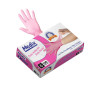 Luva de Procedimento Nitrílica Descartável ANVISA Rosa sem Pó Medix CA 40093 47207 1