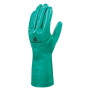 Luva Nitrilica com Forro Verde Nitrex VE801 Delta Plus (12 Pares) CA 36284 02