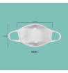 Máscara de Tecido Reutilizável e Lavável Branca - Protector 3
