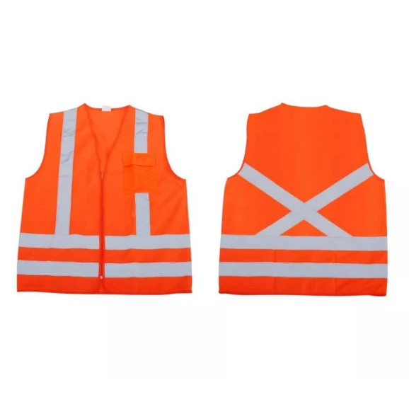 Colete Refletivo Dia e Noite com 1 Bolso Laranja VIC72140 Vicsa Danny 1