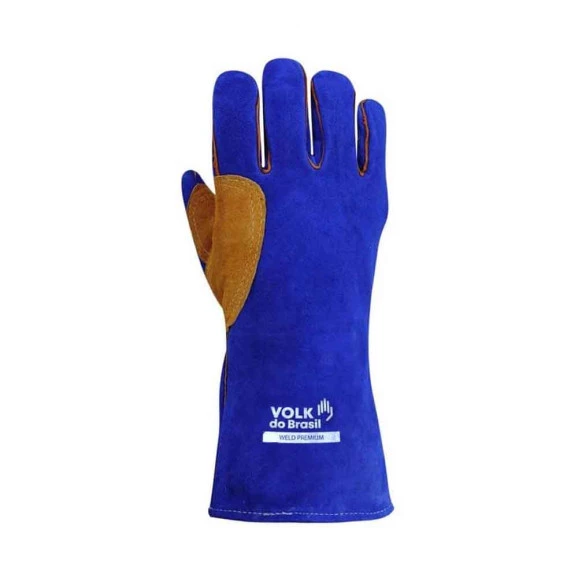 Luva de Raspa Alta Temperatura Weld Premium Mão Direta Volk 3