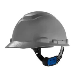 Capacete Classe A e B Cinza H700 com Carneira de Ajuste Fácil e Jugular - 3M | CA - 29638