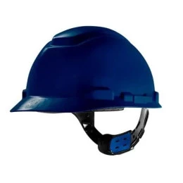 Capacete Classe A e B Azul Escuro H700 com Carneira de Ajuste Fácil e Jugular - 3M | CA - 29638