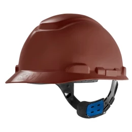 Capacete Classe A e B Marrom H700 com Carneira de Ajuste Fácil e Jugular - 3M | CA - 29638