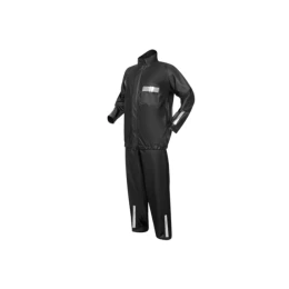 Conjunto Impermeável para Motociclista em PVC Preto com Faixa Refletiva WPSMOTO - Delta Plus