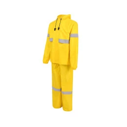 Conjunto Impermeável Ventilado Amarelo em Nylon com Refletivo 3120 - Vértice | CA - 28742 / 28740