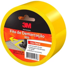 Fita Adesiva para Demarcação Amarela 469 50 mm x 30 m HB004531842 - 3M