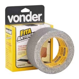 Fita Antiderrapante 50 mm x 5 m Cinza - Vonder