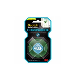 Fita Dupla Face Scotch Fixa Forte Transparente 12 mm x 2 m HB004419873 - 3M