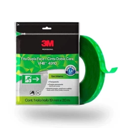 Fita Dupla Face VHB 4910 Transparente 19 mm x 20 m Flow Pack H0002317875 - 3M