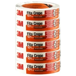 Fita Crepe 101LA 18 mm x 50 m HB004572341 - 3M (6 Unidades)