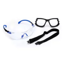 Kit Óculos Solus 1000 Antiembaçante e Antirrisco Incolor com Elástico e Espuma - 3M | CA - 39190