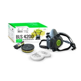 Kit para Serviços Gerais BLS 4200 com Respirador Semifacial EVO 4000R SM, Cartucho para Vapores Orgânicos e Gases Ácidos 213 e Pré Filtro 301 P2 - BLS | CA - 35553
