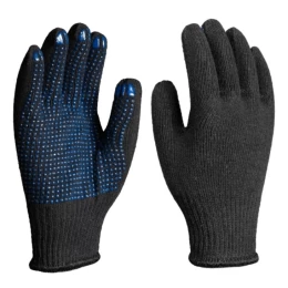 Luva de Algodão Tricotada Pigmentada Preta LVAPLP1 - Imbat (12 Pares) | CA - 41763