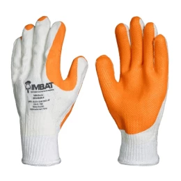 Luva Emborrachada Laranja LVABLVA - Imbat (12 Pares) | CA - 41758