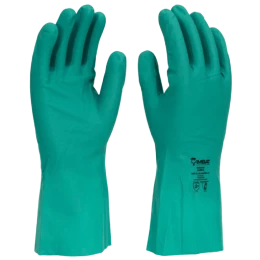 Luva Nitrílica com Forro Verde LVNVF - Imbat (12 Pares) | CA - 41819