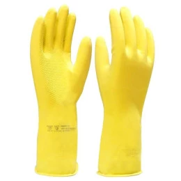 Luva de Látex Verniz Silver Amarela LVLAVS - Imbat (12 Pares) | CA - 48488